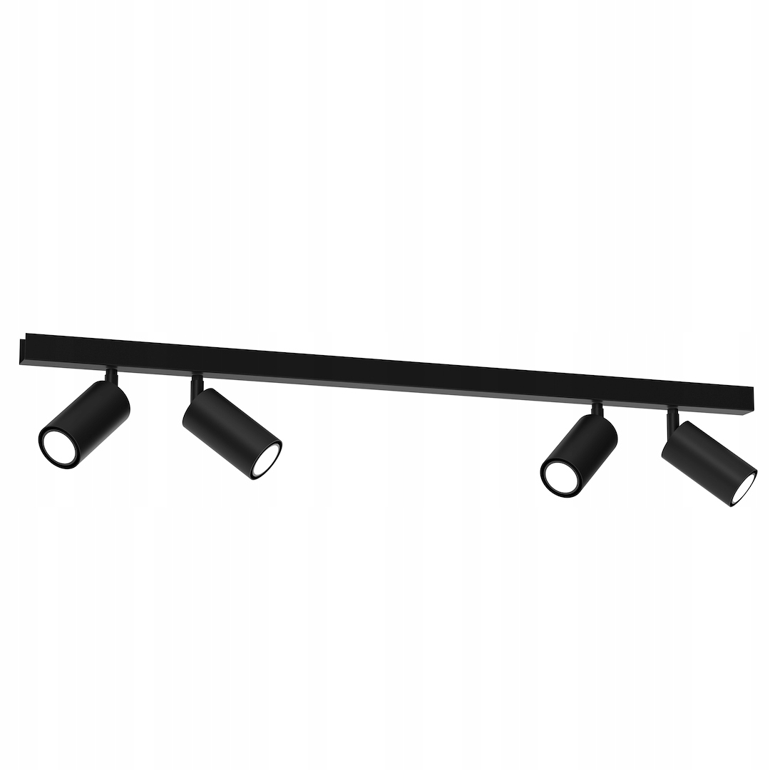 Stropná lampa Milagro Hudson Čierna 4xGU10 8W IP20