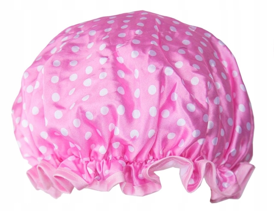 VINTAGE COMPANY Elegancki Czepek ochronny pod prysznic Wodoodporny Różowy