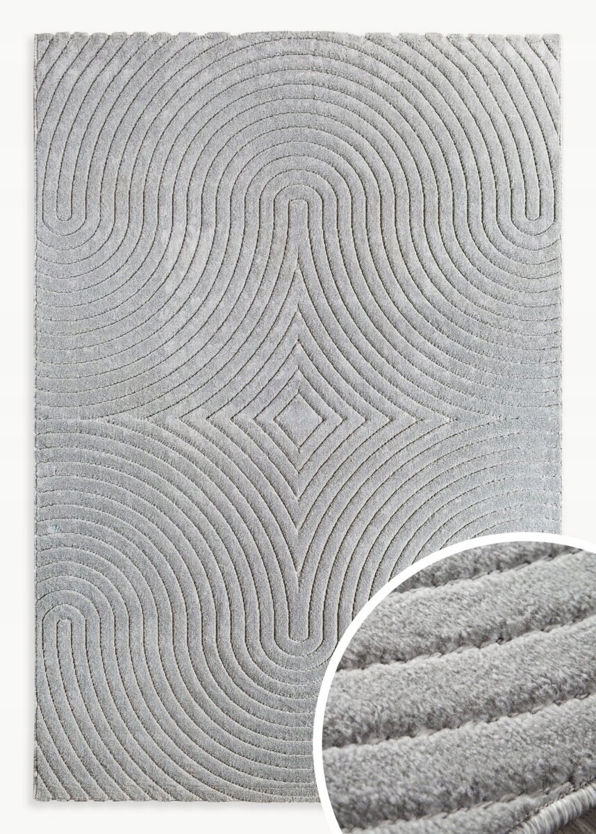 Koberec 160x230 Venus Boho geometrický oceľový, moderný