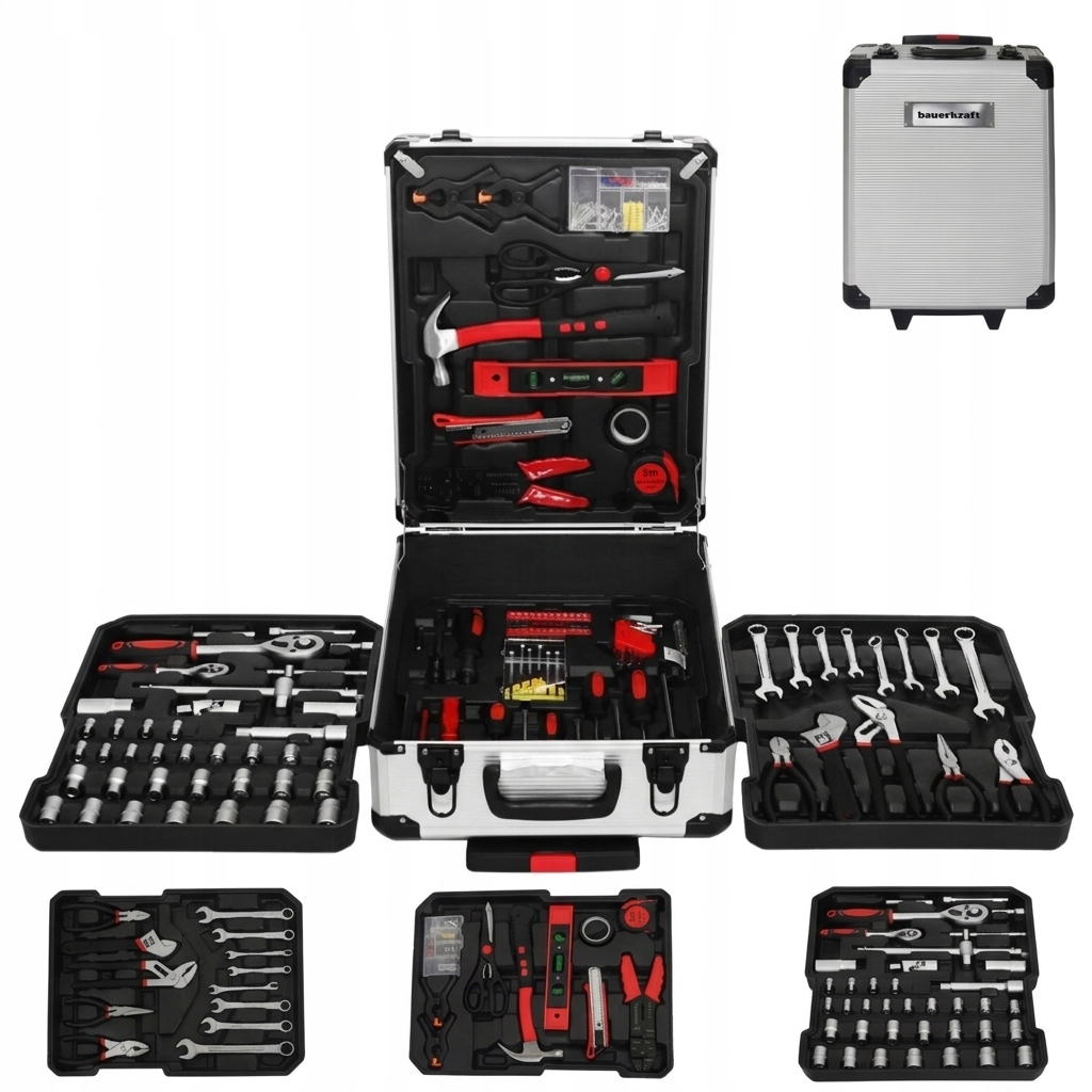 Velká sada nářadí Kufr na nářadí na kolečkách 189 dílů Klíče