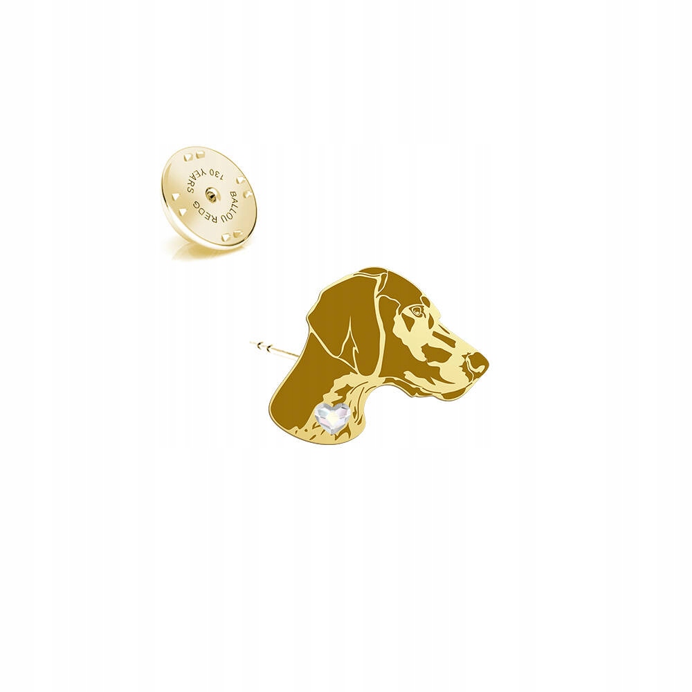 Odznak z německého krátkosrstého výhonku 925 Dárek Žena Dedikace