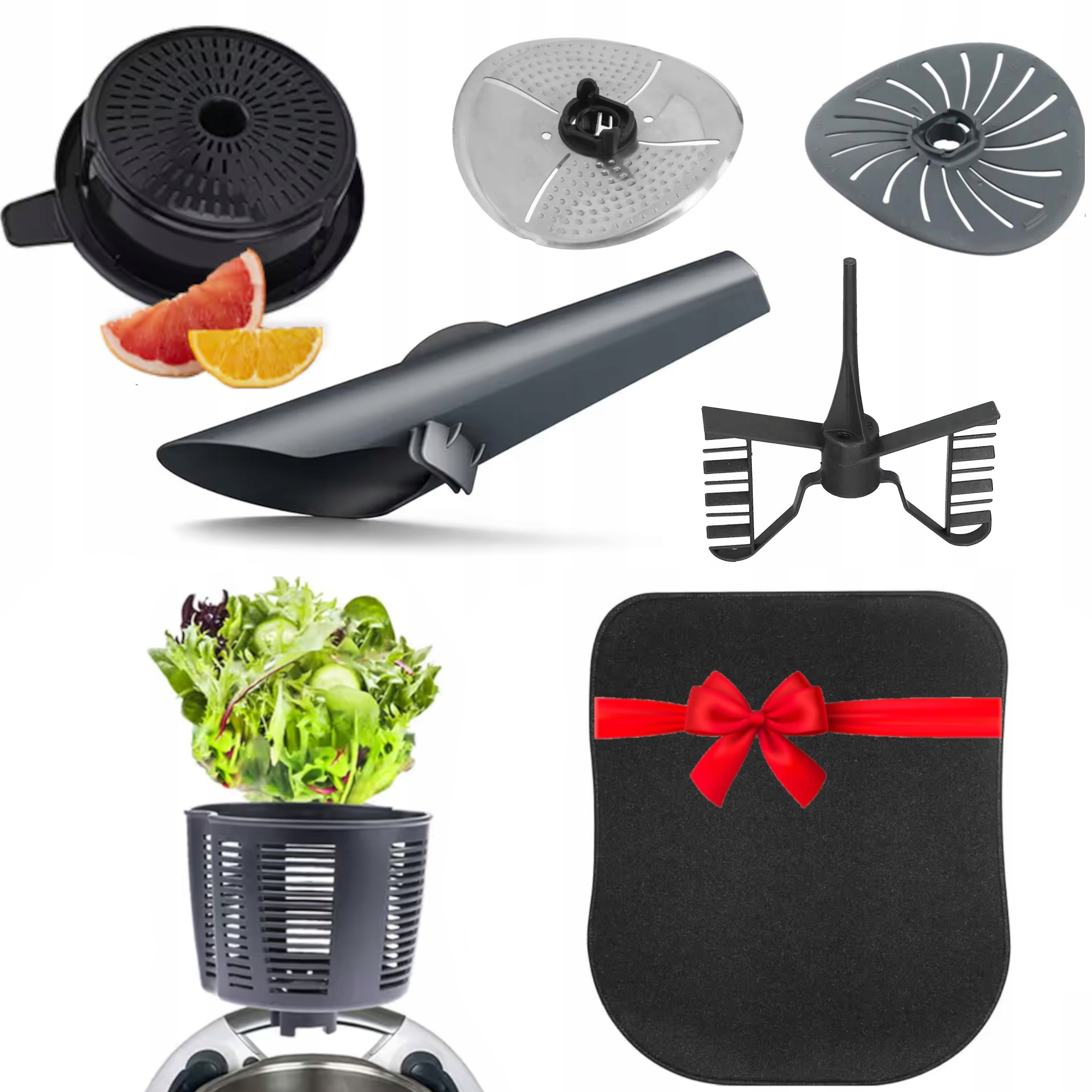 Zestaw akcesoriów Thermomix TM5 TM6 obieraczka osłona motylek mata