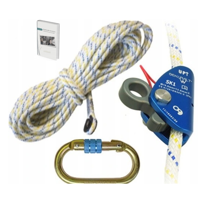 Posuvné samozapínací zařízení Irudek Linostop ocelové s lanem 20 m