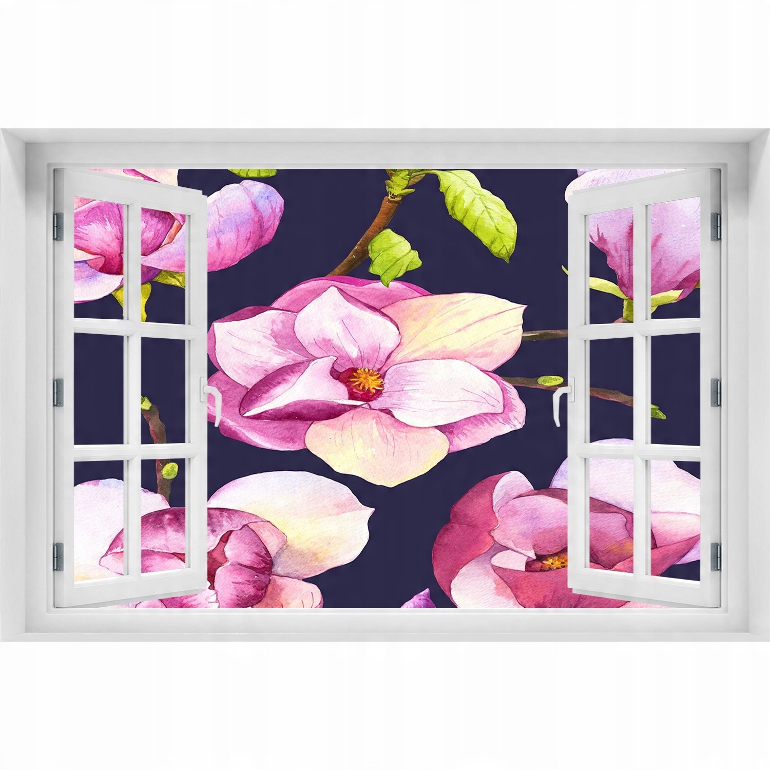 

Samoprzylepne Okno na ścianę Magnolia 150x100