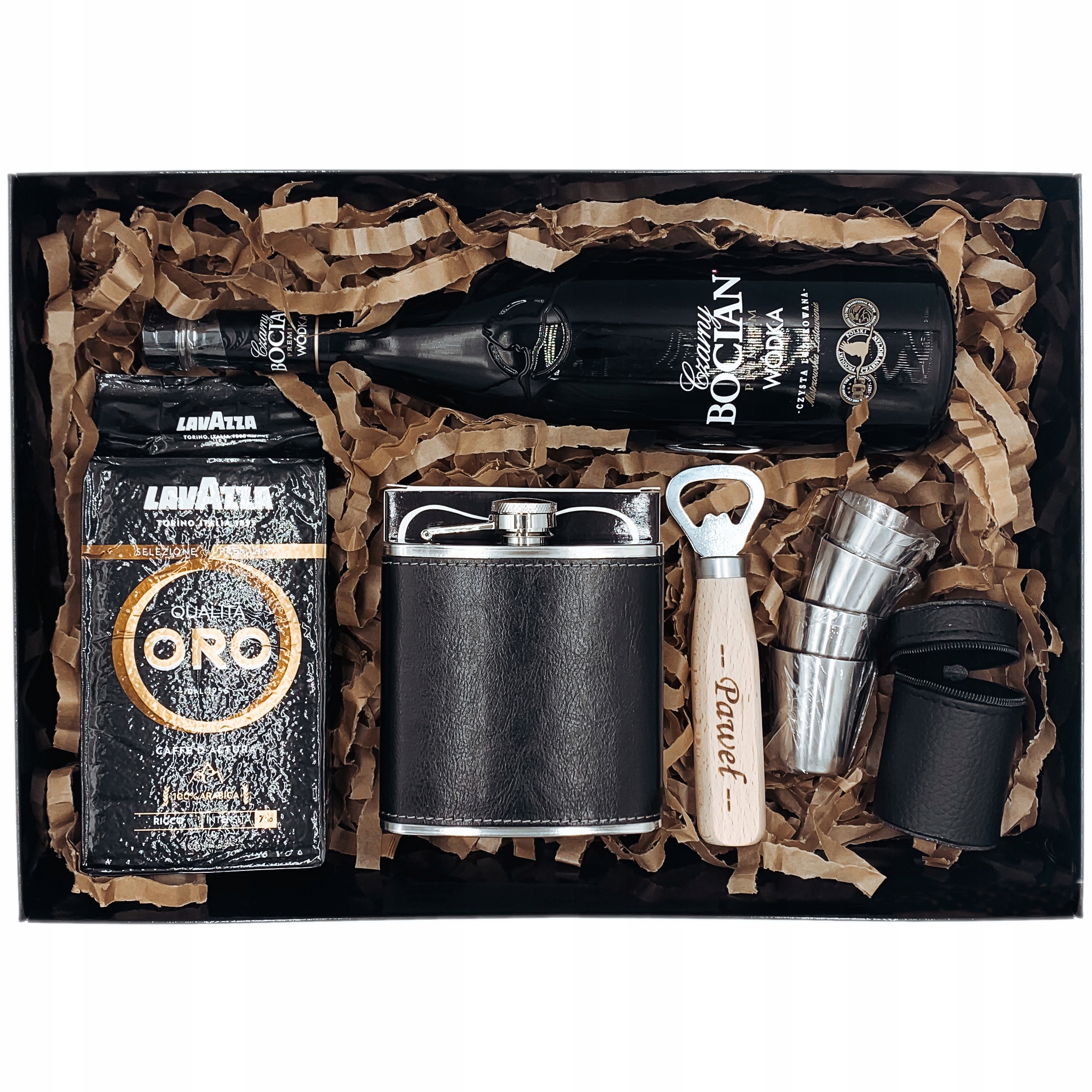 dárek K Narozeninám Jmeniny Box Káva Placatka Gravírování Krabička Na Alkohol