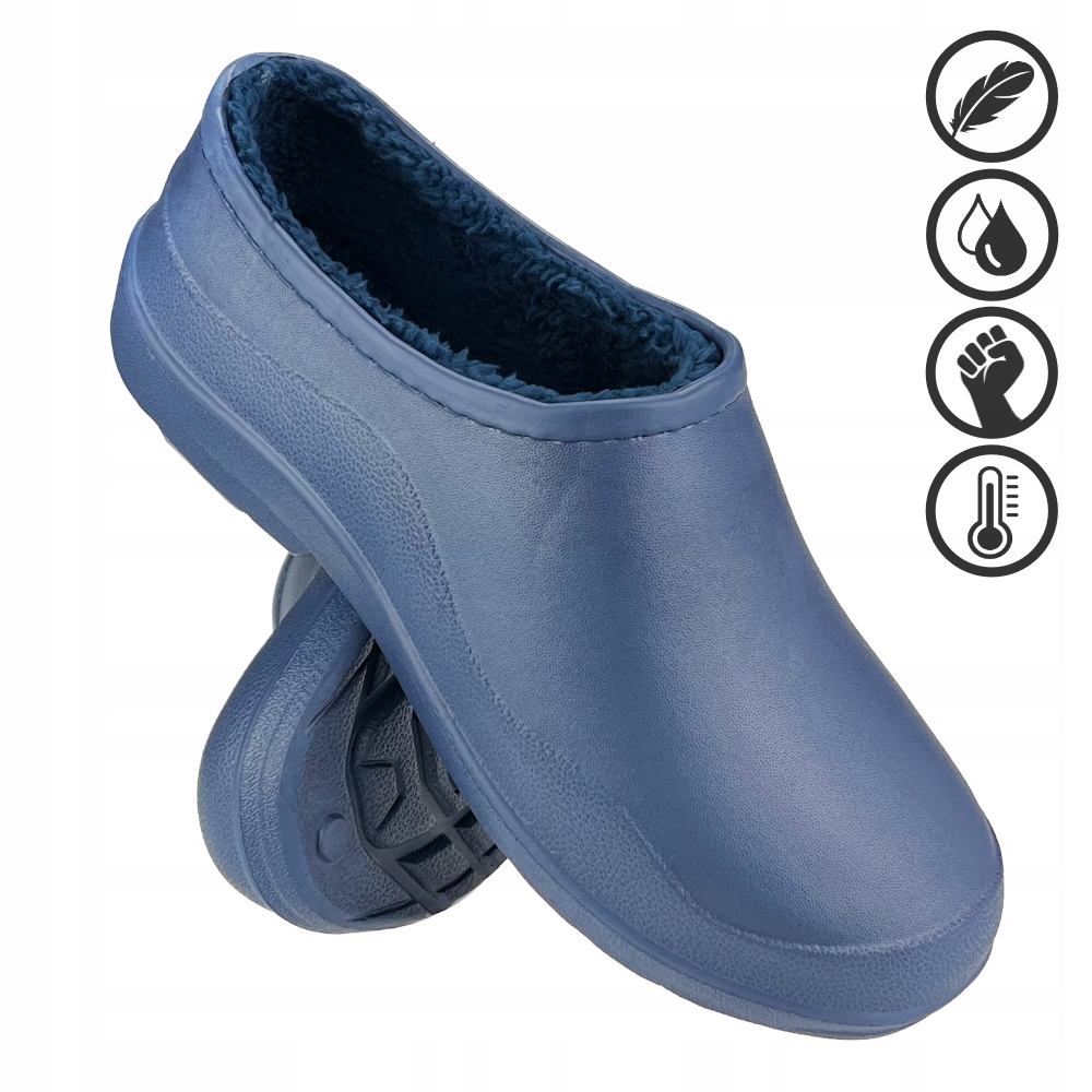 Chodaki kalosze ocieplane ogrodowe Gardin Granatowe 38 Rozmiar 38