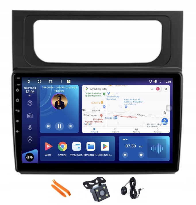Rádio Android Navigácia Ips Carplay Gps Vw Touran 1 10-15