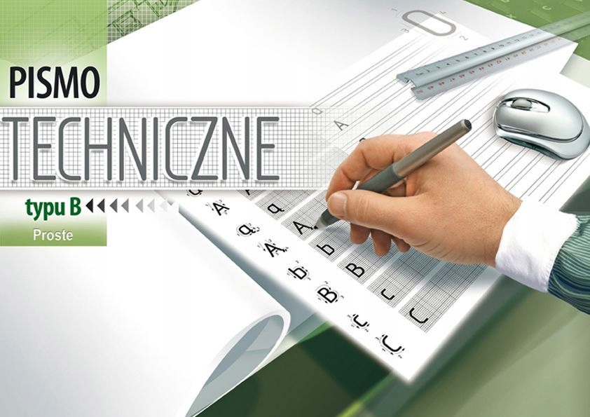 Pismo Techniczne Typu B Proste Pismo techniczne typu "B" proste A4 (5905824101085) • Cena, Opinie