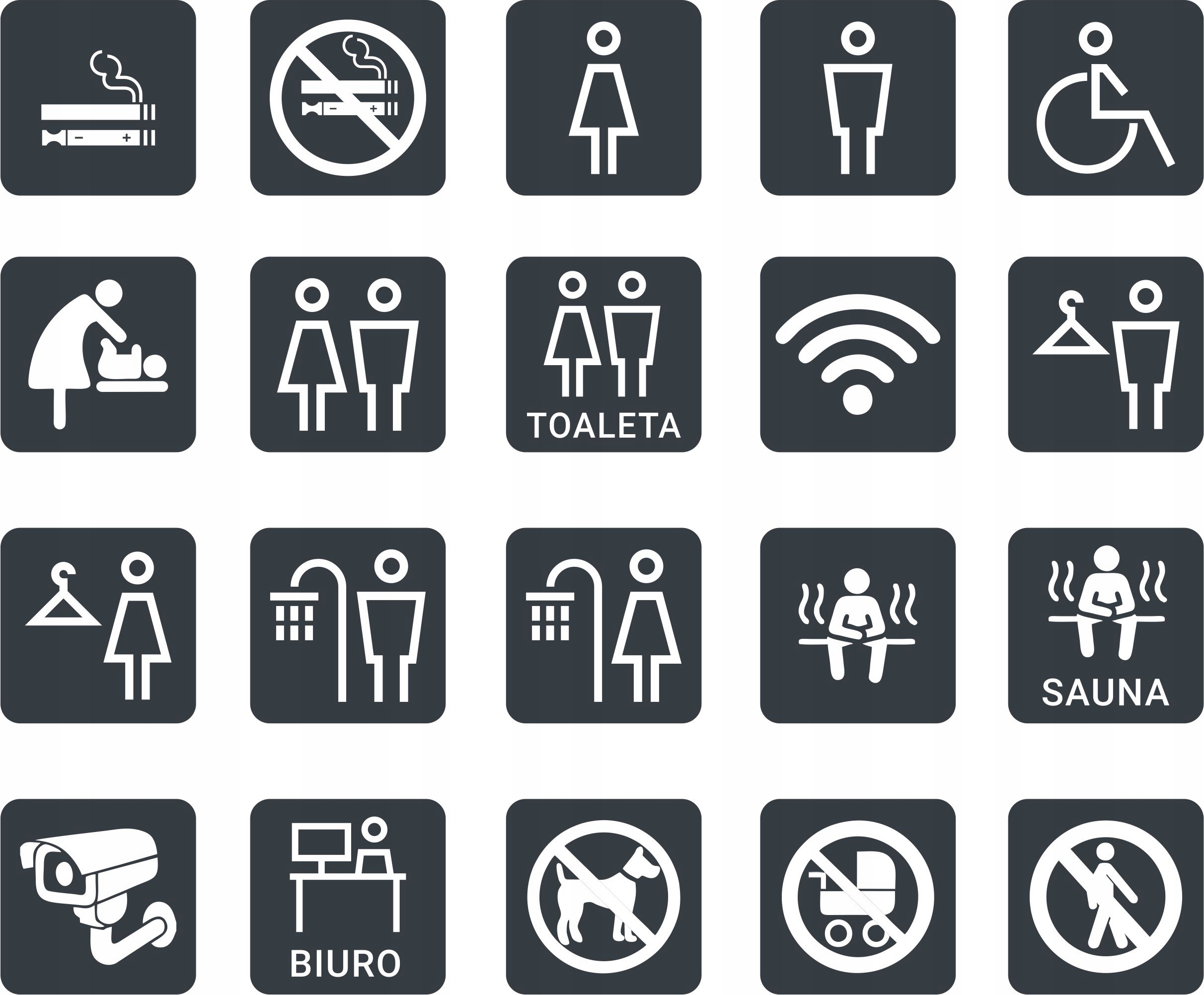 TABLICZKA Piktogram Toaleta WC Antracyt Aluminium EAN (GTIN) 4976816479131
