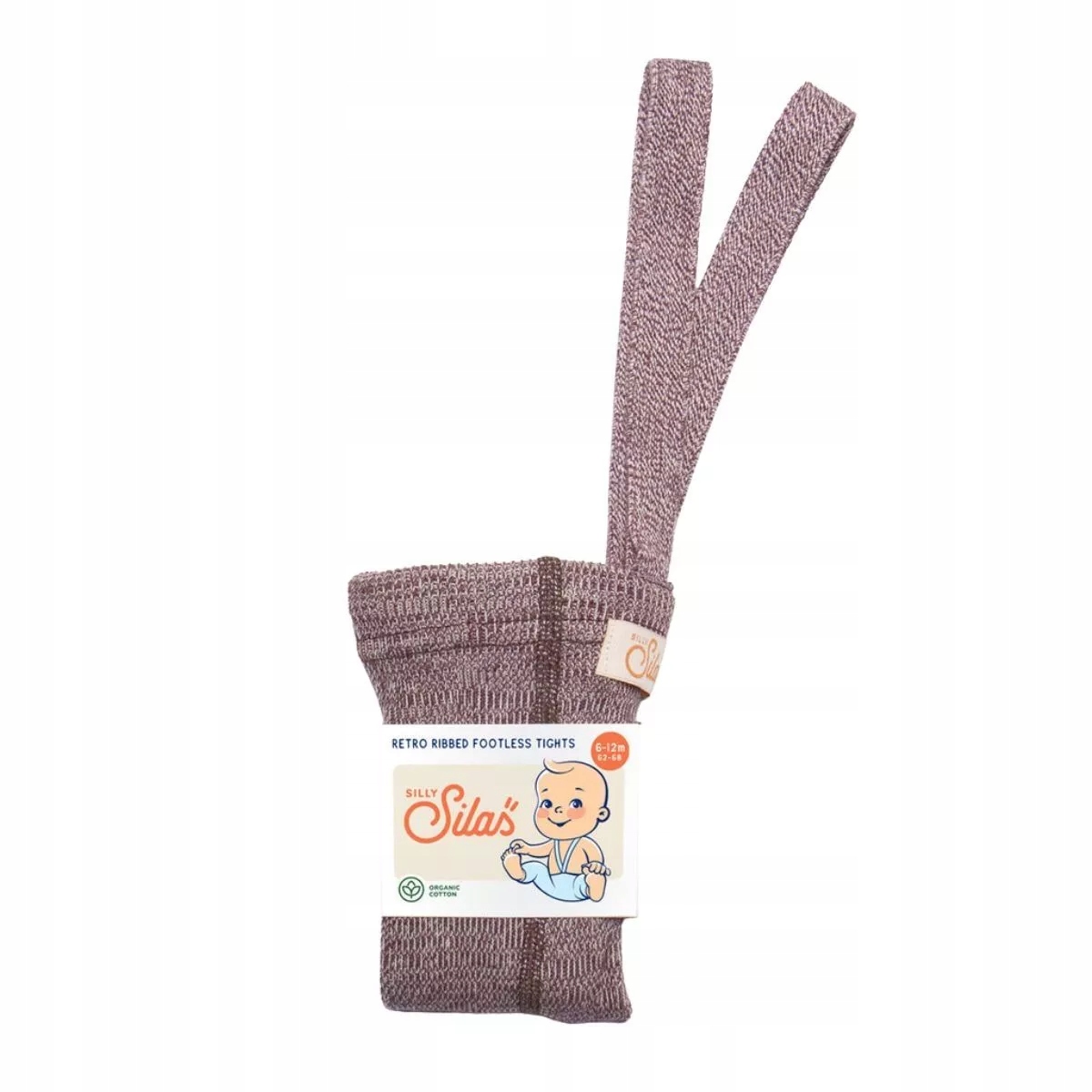 Leginsy Z Szelkami Vanilla Fig Fioletowy 6/12M Silly Silas