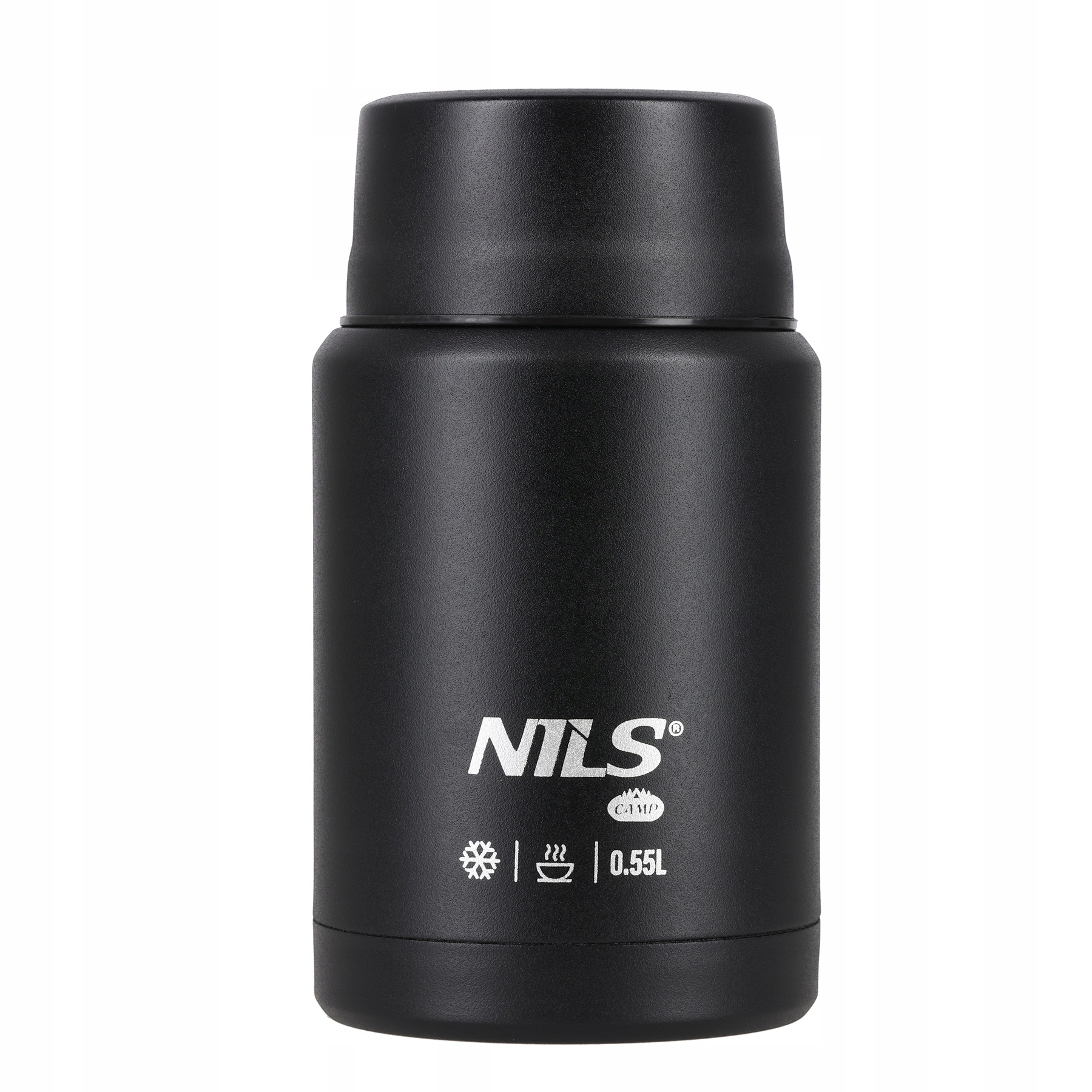 Termos obiadowy Nils Camp NC3807 550 ml stalowy szczelny czarny