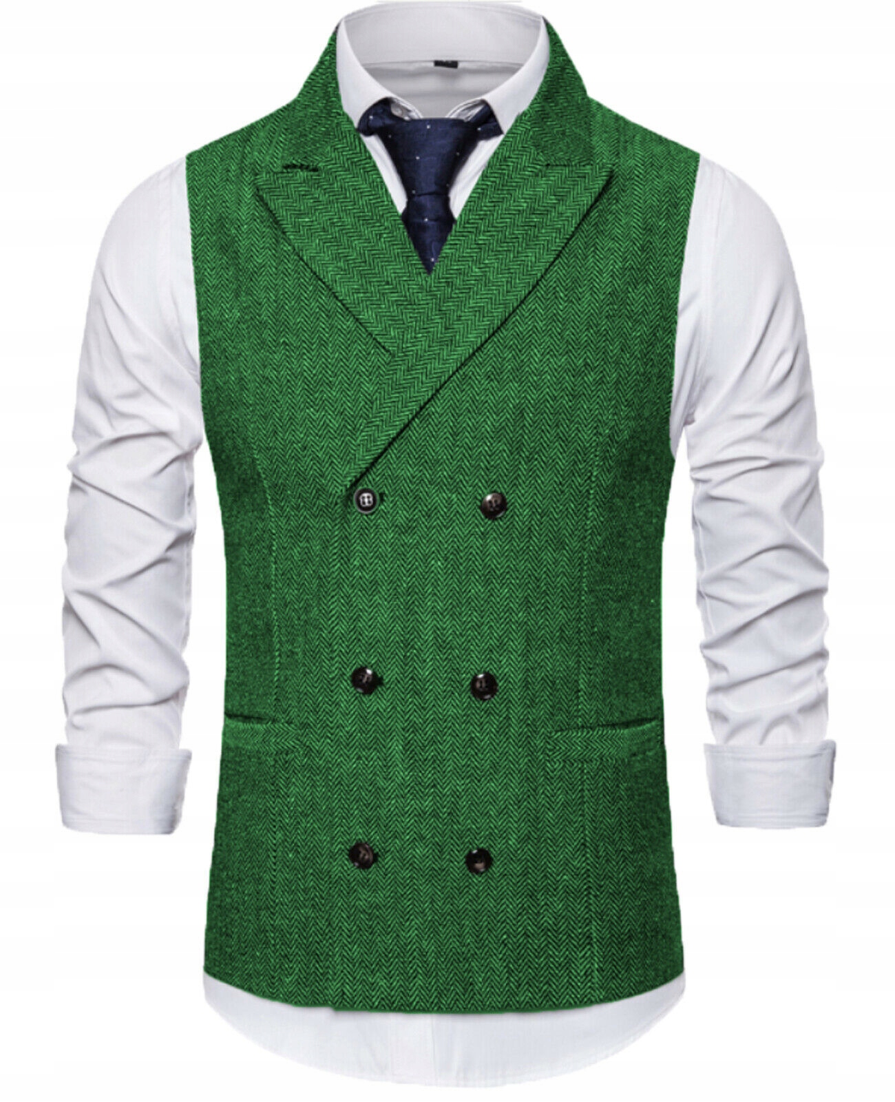 2023 New Spring Summer Men's Vest Tweed Tailored Kolor dodatkowy bezbarwny