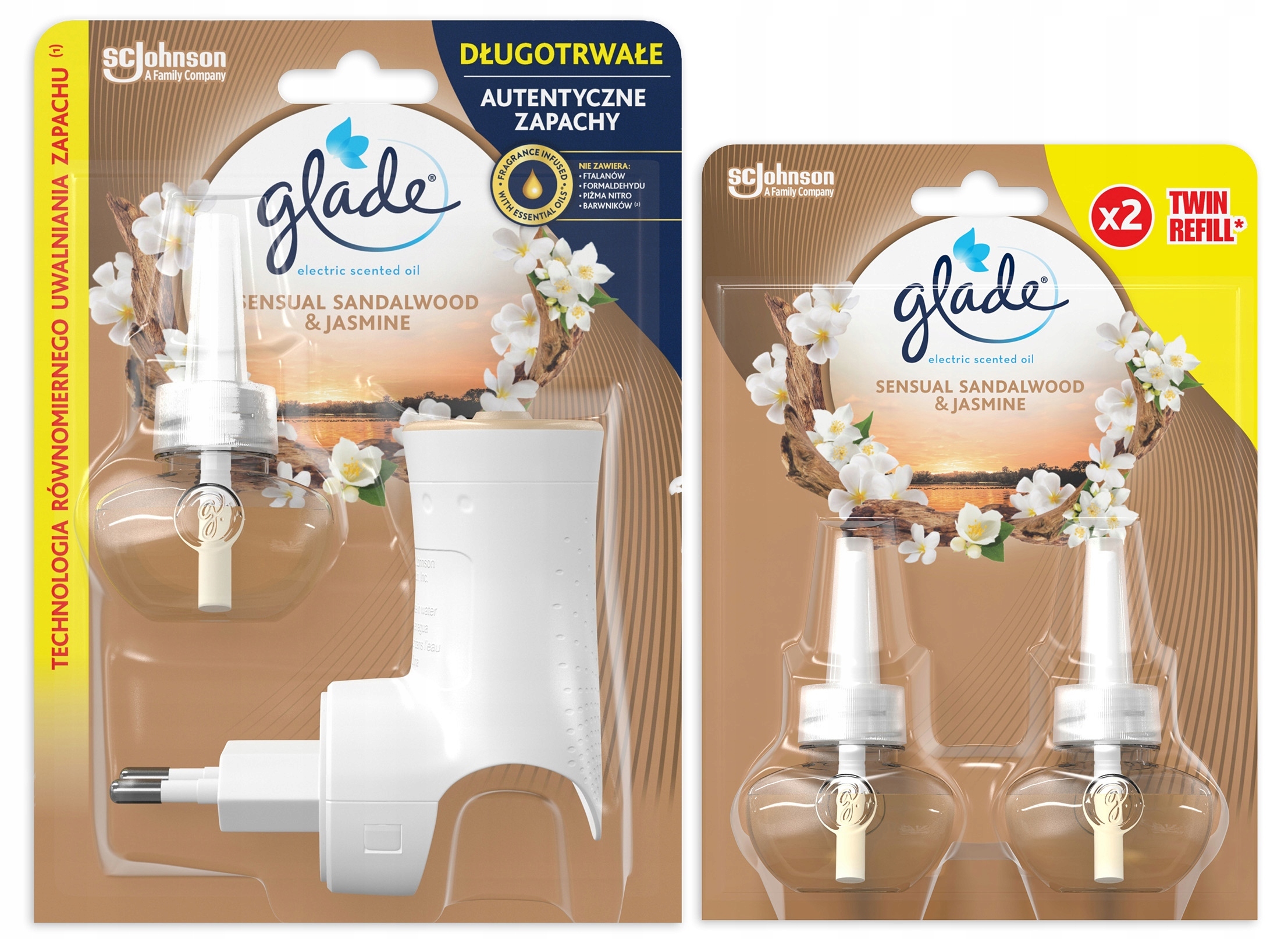 Levně Glade sada osvěžovače sandalwood duo inventář