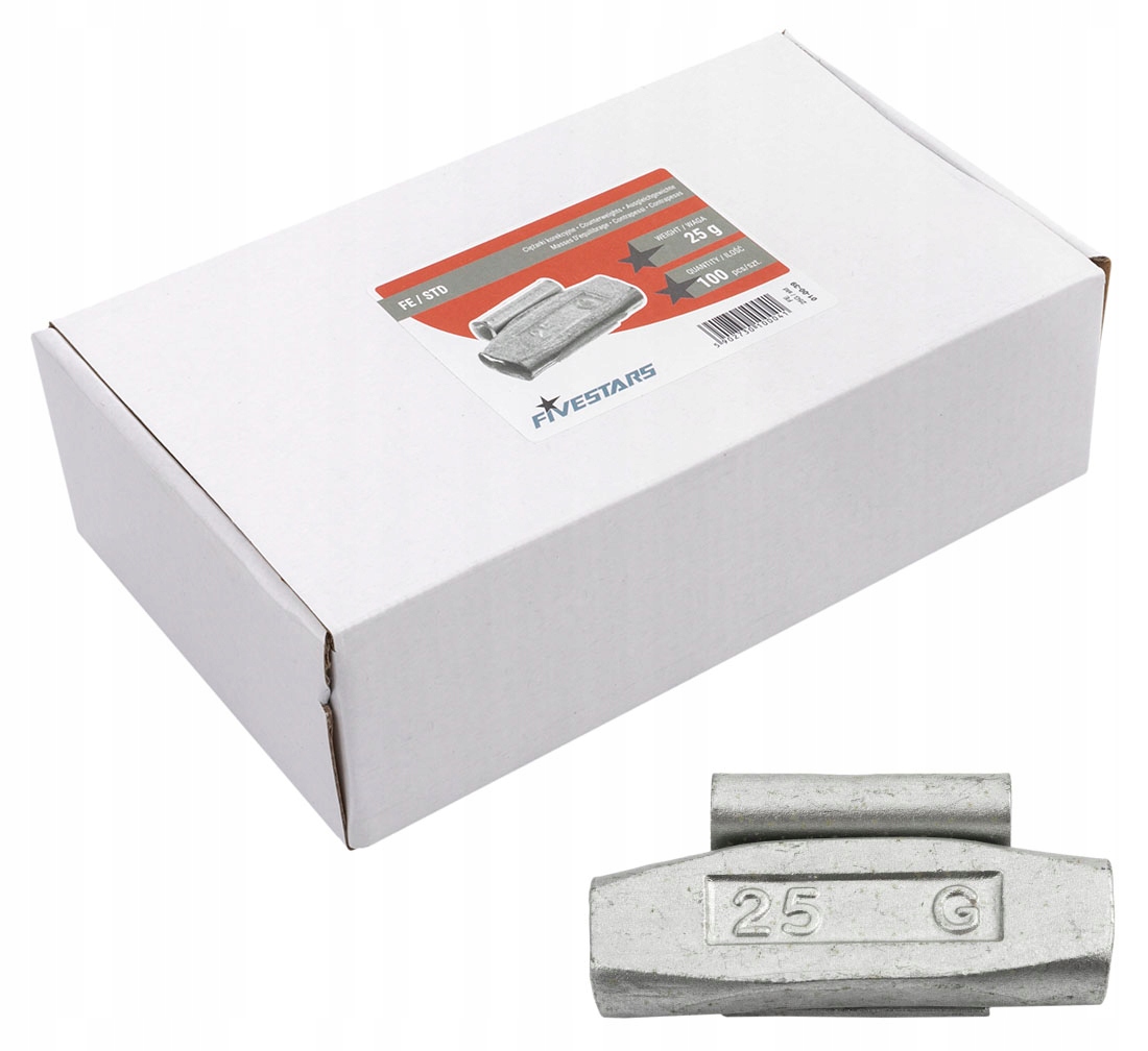 

Ciężarki Nabijane Stalowe Do Felg Stalowych 25g