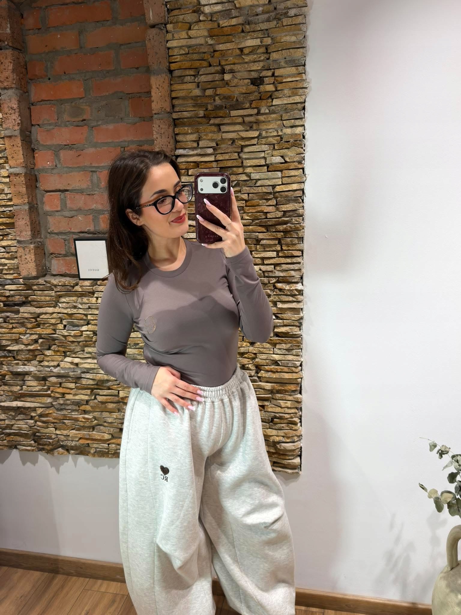 Royal Club Basic Halenka S Logem Výstřih Pod Krk Taupe 1 (xs/s)