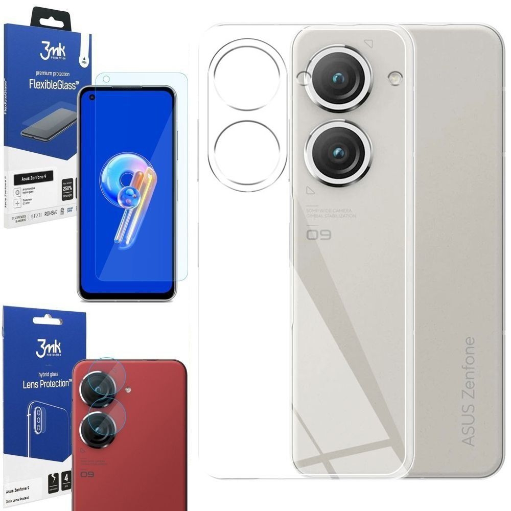 

Etui Air Case Szkło 3mk 4 Aparat do Asus Zenfone 9