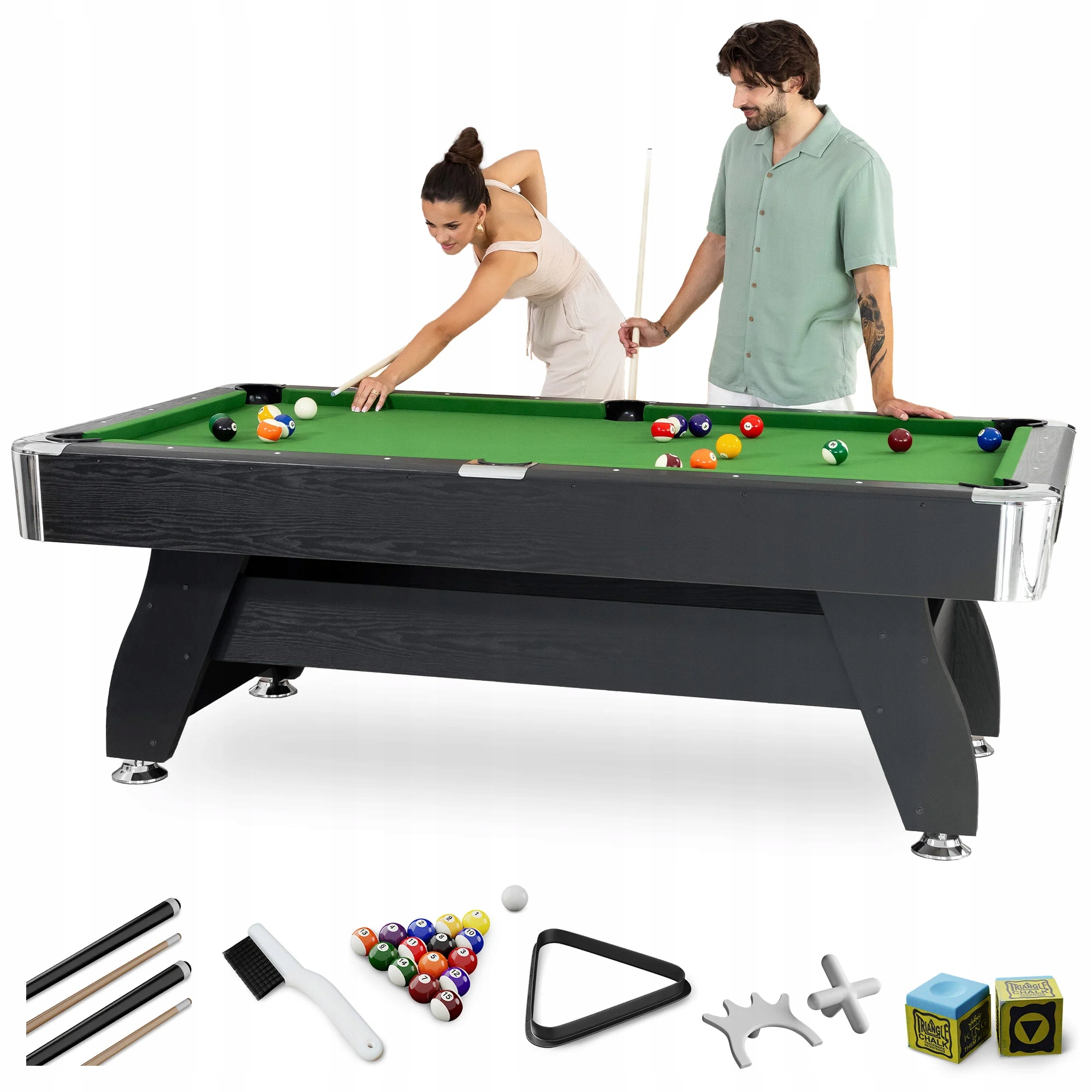 Kulečníkový stůl 9 Ft včetně koulí, 4 ks tága a všech doplňků