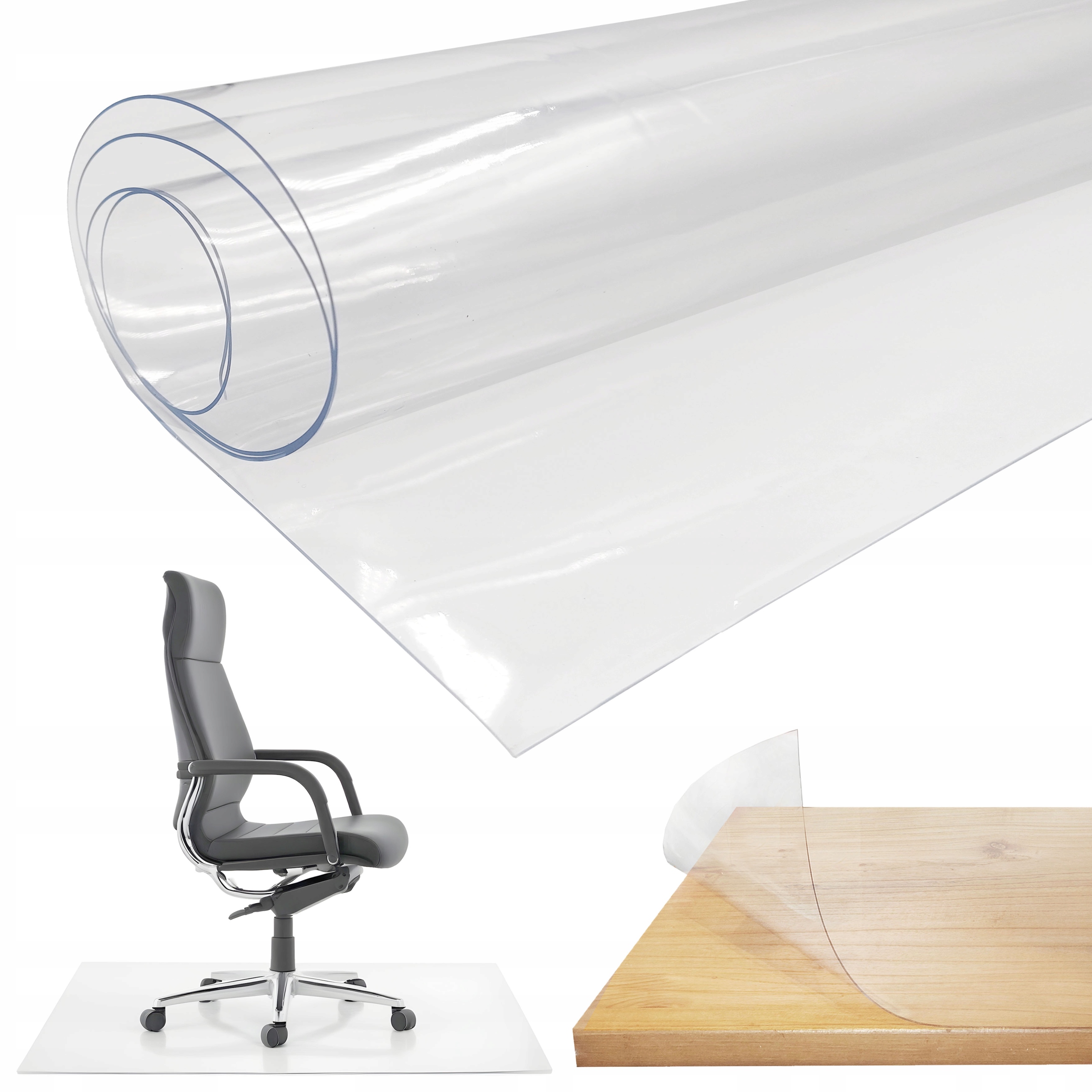 Mata Ochronna Podkładka Pod Krzesło Fotel Meble Przezroczysta 100x140cm