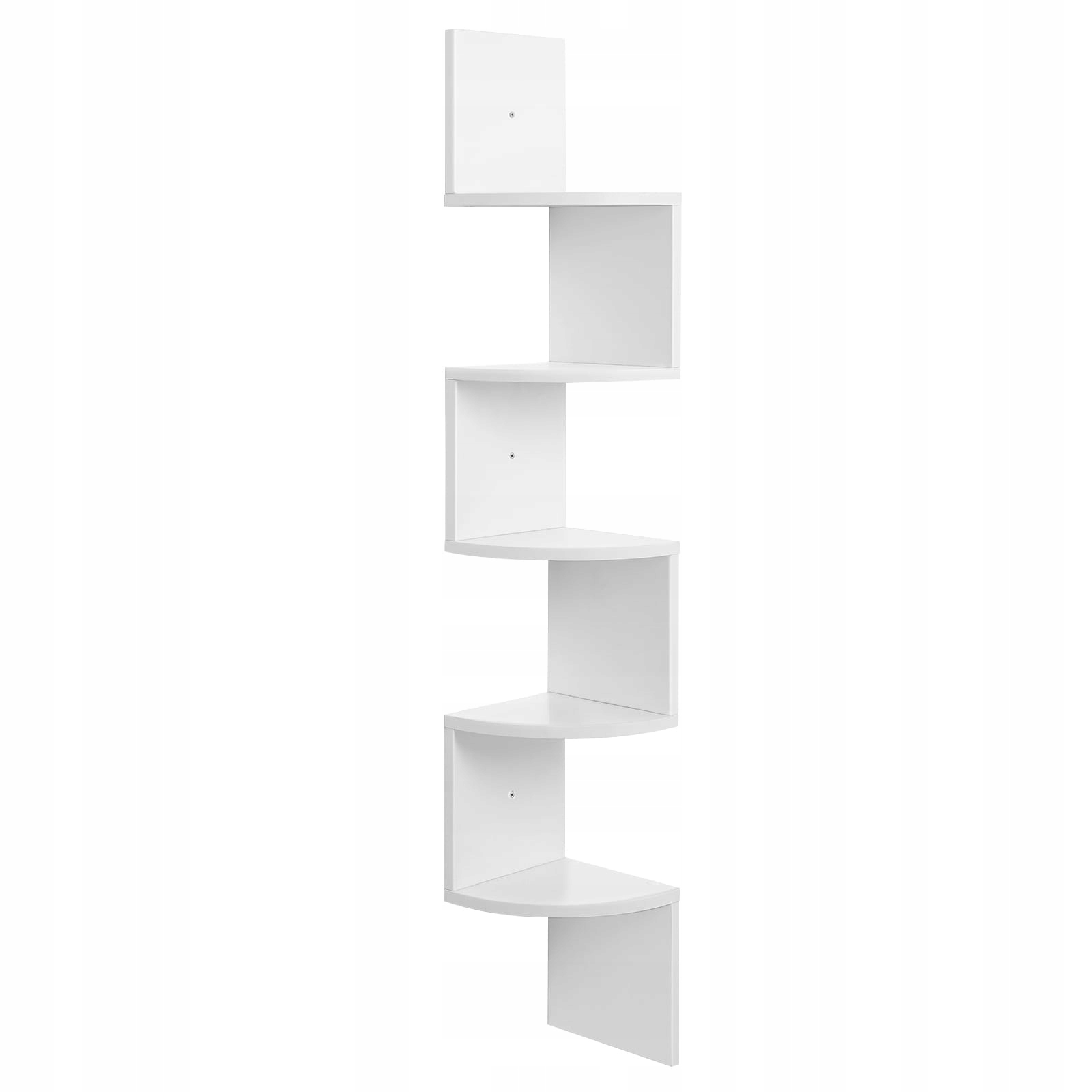 

Półka Ścienna Narożna Biała Wisząca