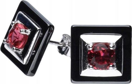 Stříbrné náušnice 925 čtverečky se zirkony 3,22 g Výjimečný vzor dárek