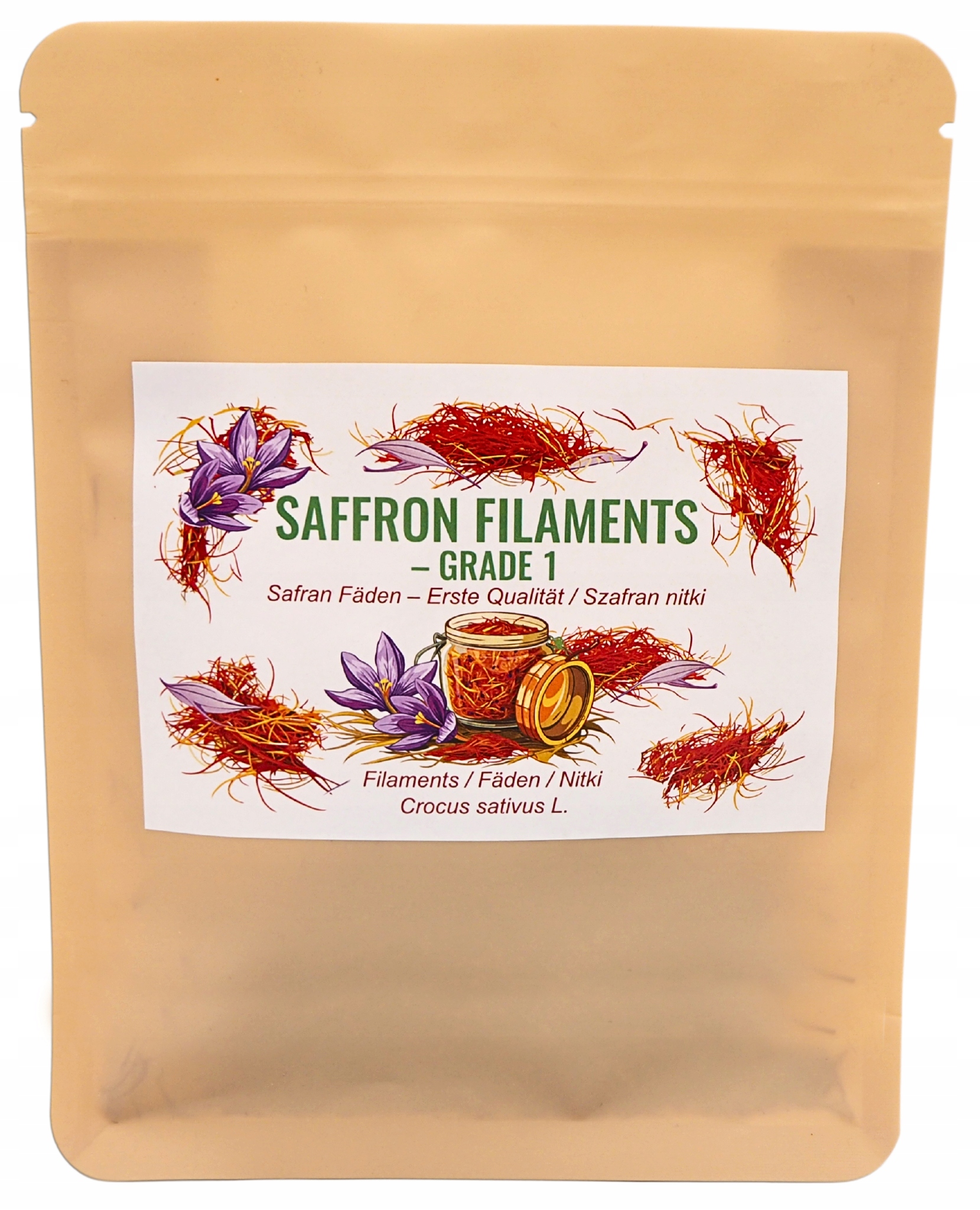 Levně Šafrán íránský 10 g, Sargol Grade I, 100% přírodní Nudličky, Premium Chorasan