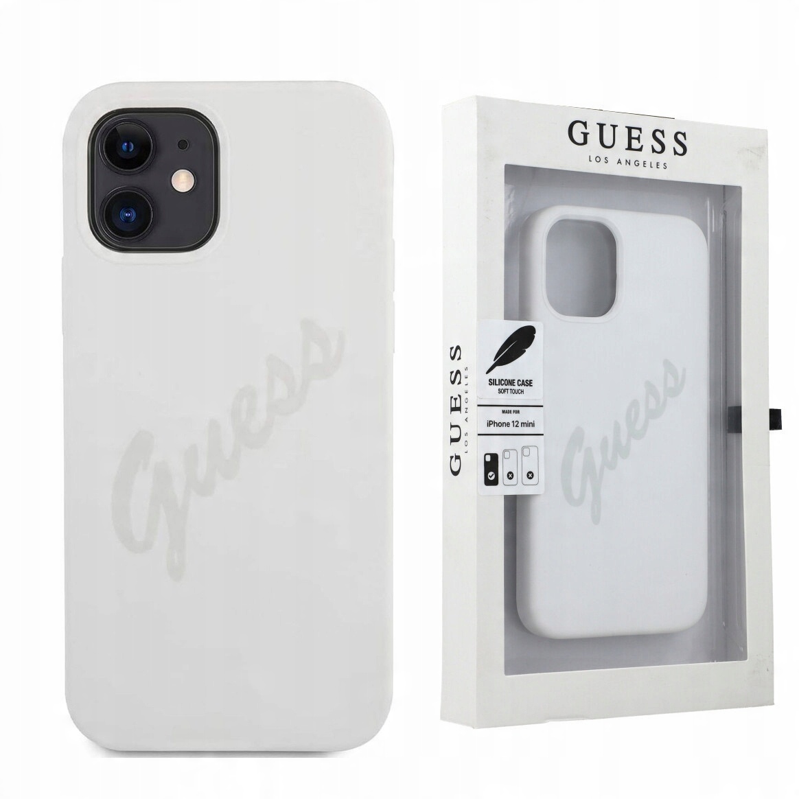 

Etui do iPhone 12 Mini, Guess Silicone Vintage