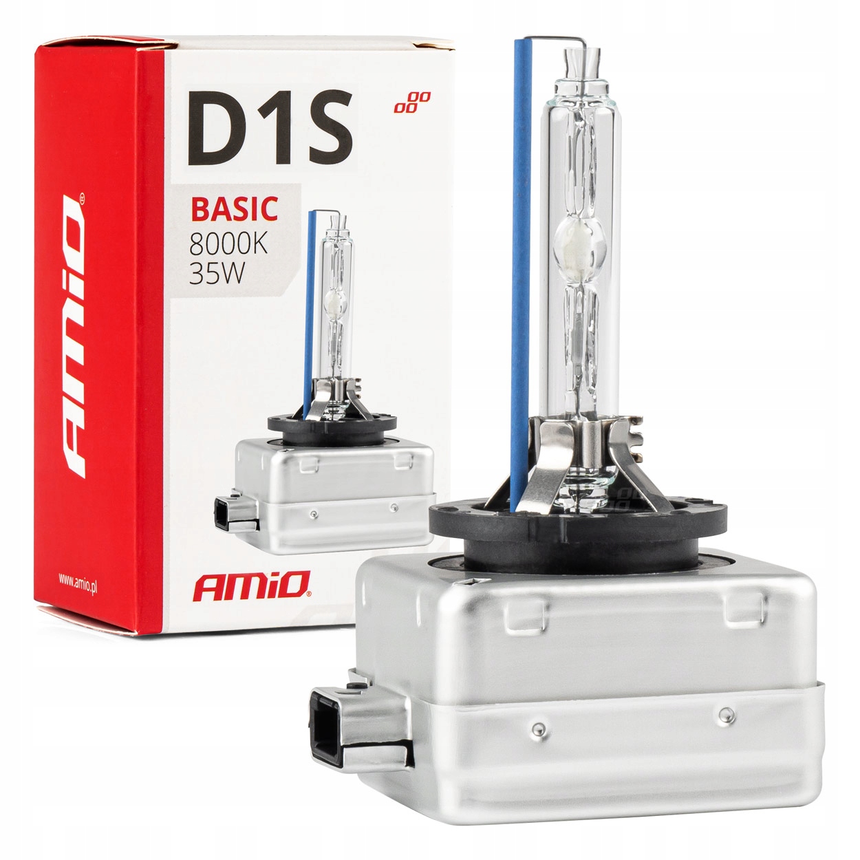 

D1S 8000K 35W Żarnik Xenon Basic Amio Żarówka