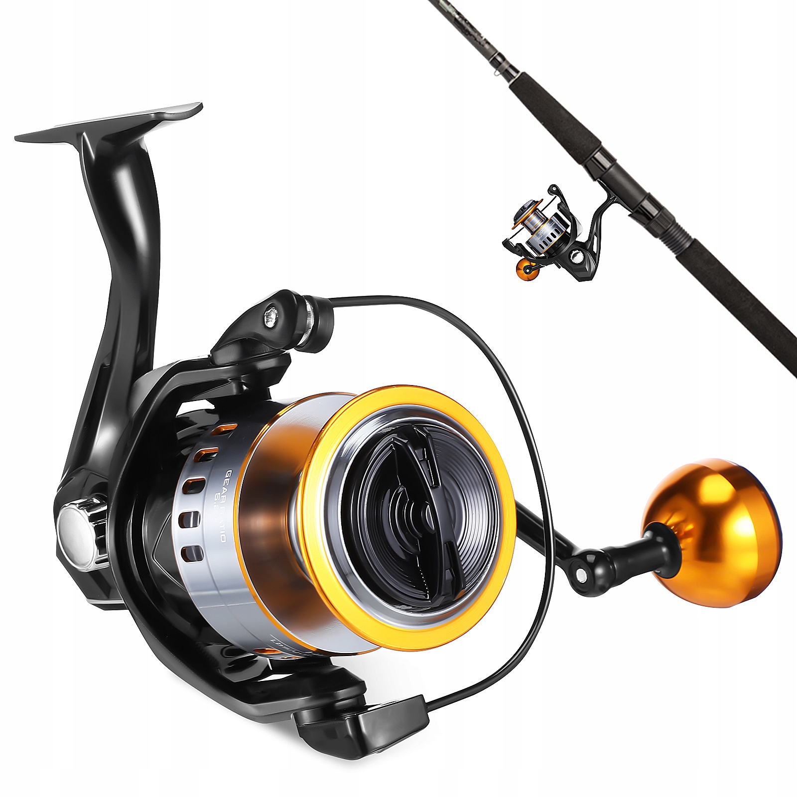 Kołowrotek Fl FX4000 Metal Spinning Reel All-Metal Drive For Built Big Game