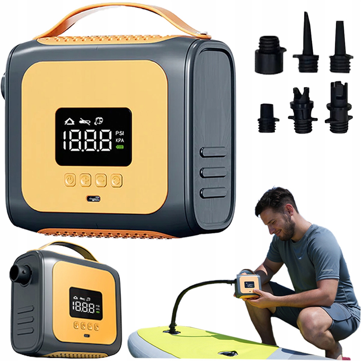 Bezprzewodowa pompka Aerogogo Giga Pump Zetta 138 do namiotu kajaka supa