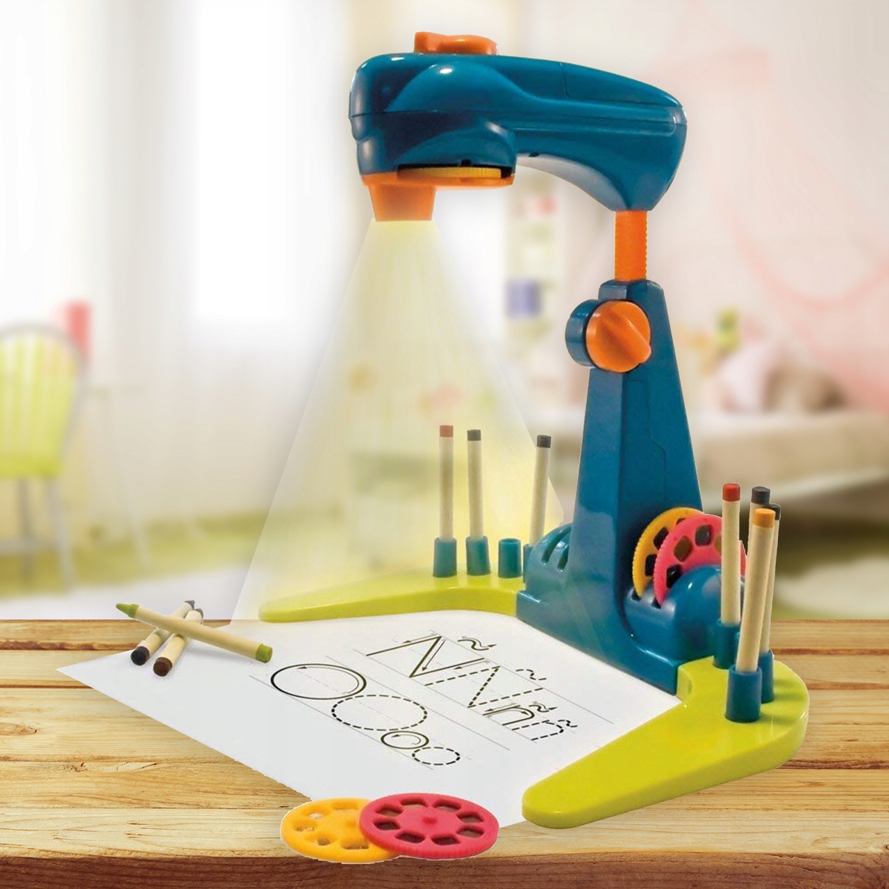 PROJEKTOR RZUTNIK DO NAUKI RYSOWANIA ZE SLAJDAMI PODŚWIETLANY REGULOWANY Bohater brak