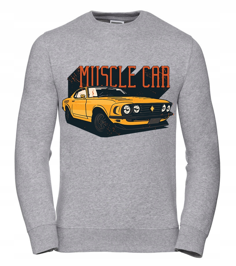 Pánská Mikina Muscle Car XL Šedá pro něj muže, manžela, chlapce