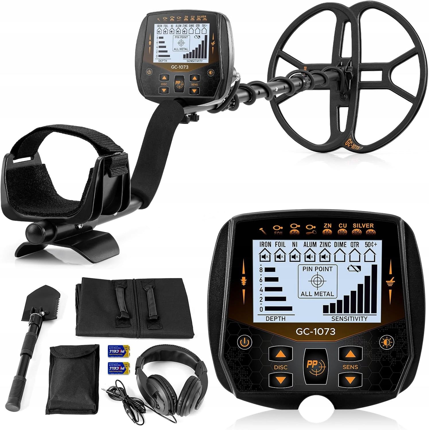 Hazlewolke GC-1073 Vysoce citlivý podzemní detektor kovů Vodotěsný Gv