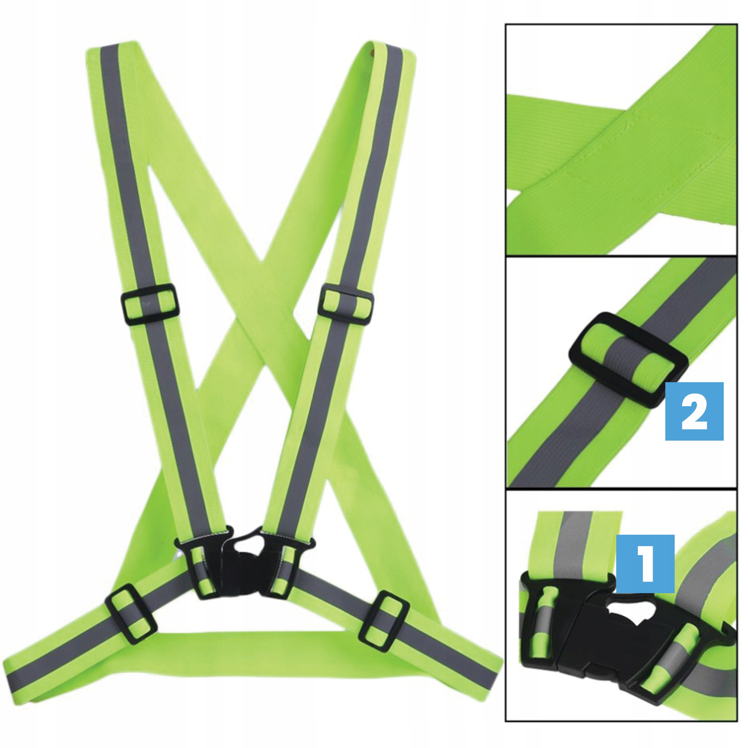 SZELKI ODBLASKOWE ROWER MOTOR KAMIZELKA ODBLASKOWA Marka Muvike