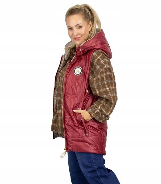 Dlouhý dámský vesta – pohodlí pro každodenní nošení Agrafka XXL