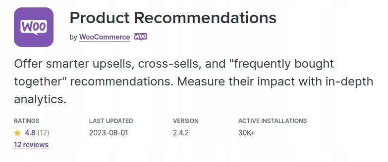 Wtyczka WooCommerce Product Recommendations / Rekomendacje produktów WooCom