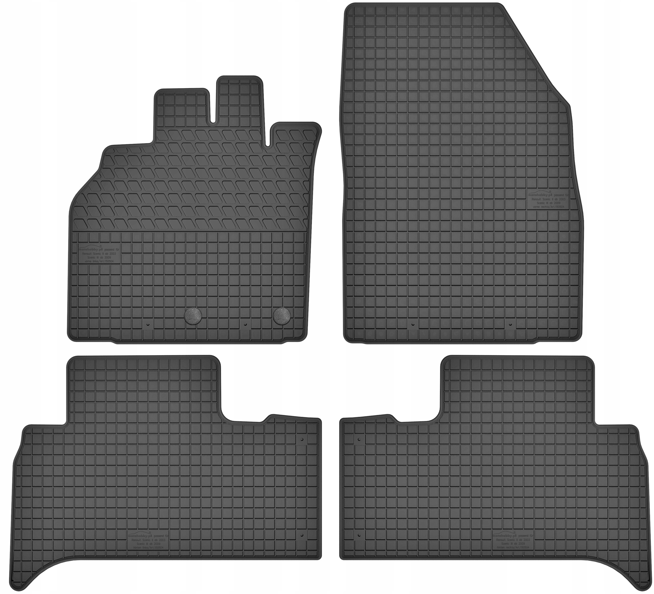 

Renault Scenic III 2009-2015 Dywaniki gumowe