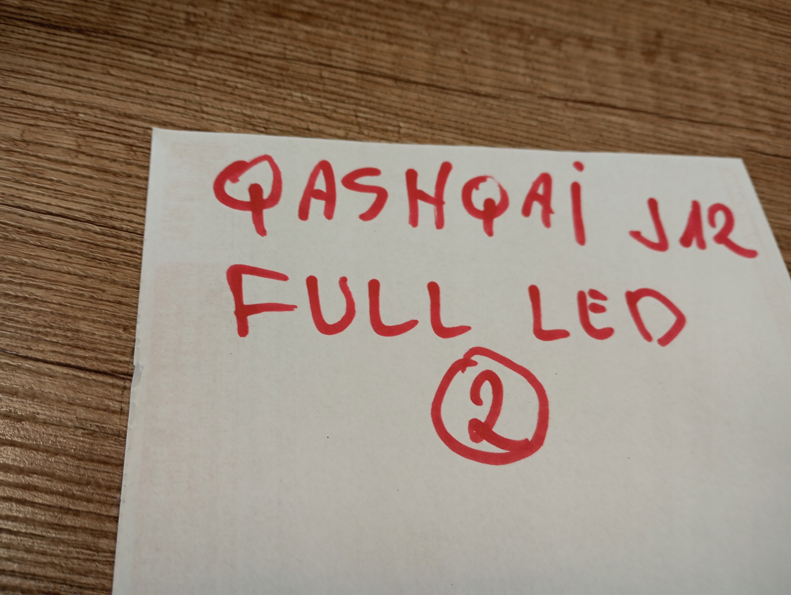 light left FULL LED NISSAN QASHQAI III J12