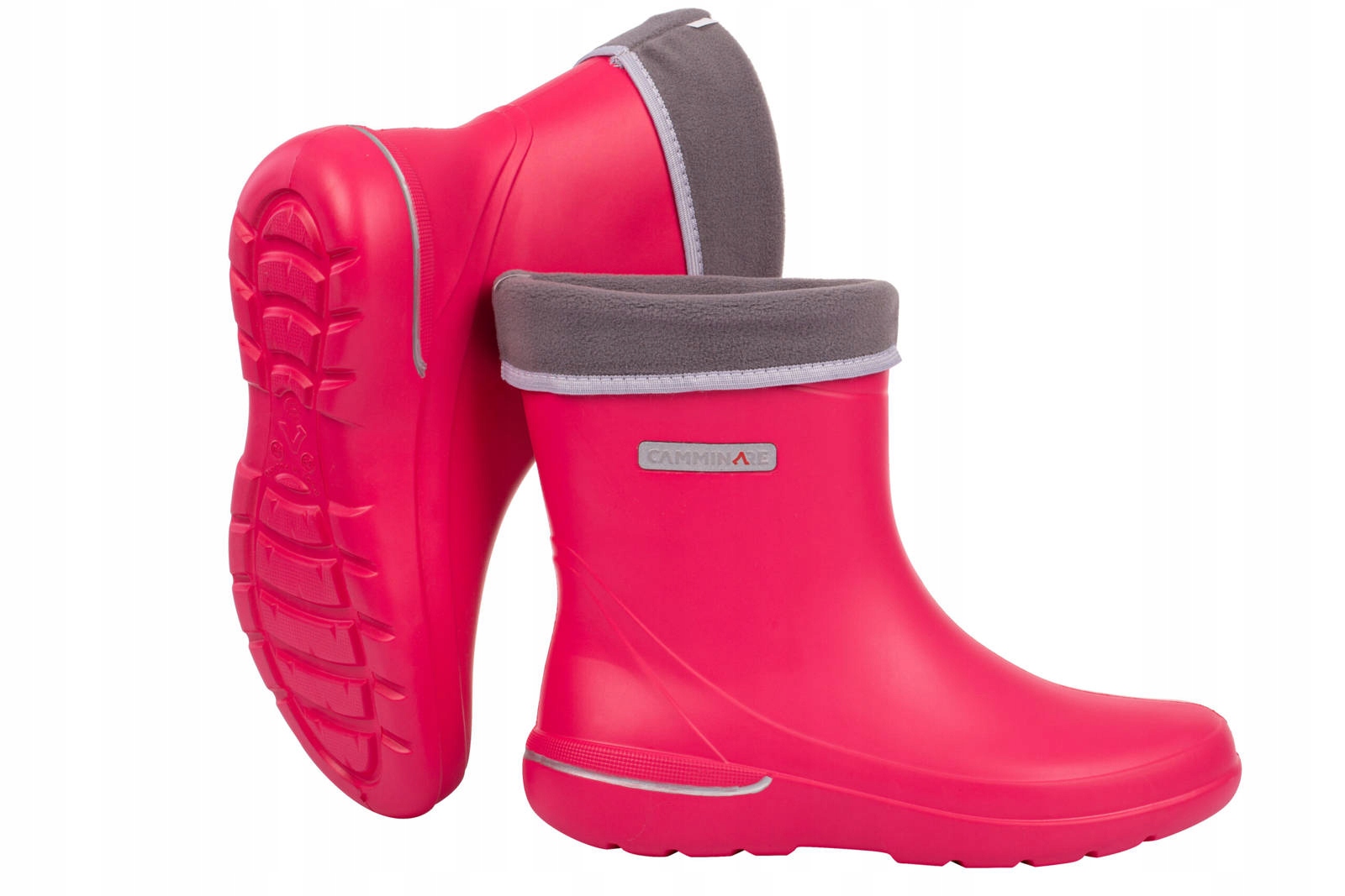 Kalosze piankowe Eva ocieplane Różowe 39