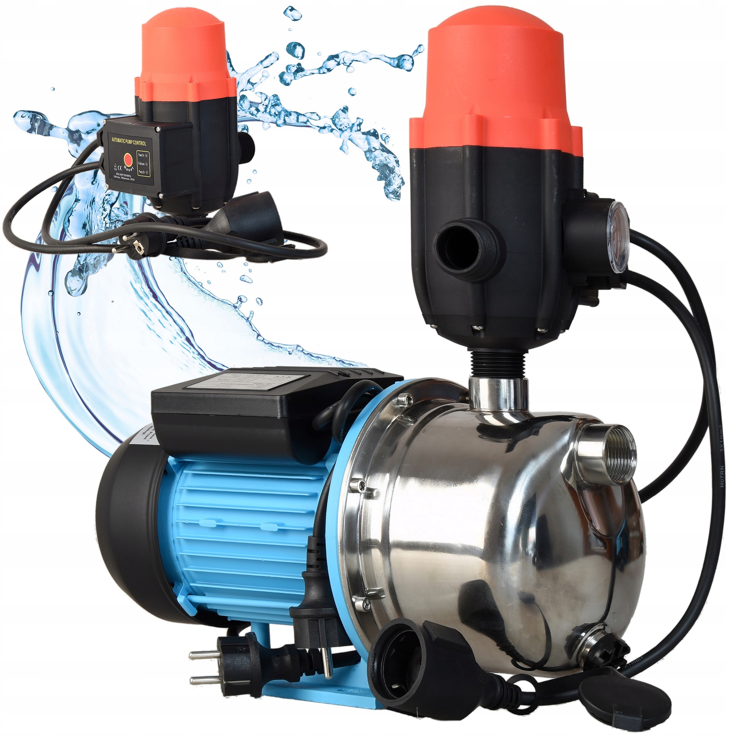 Hydrofor Beznádrže Vodná sacia pumpa Vypínač Brio 3600 l/h Js Inox