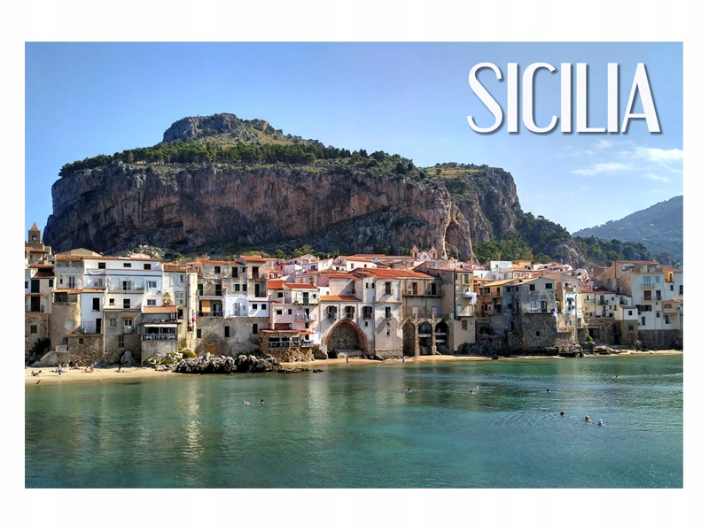

Sycylia Cefalu La Rocca Magnes na lodówkę