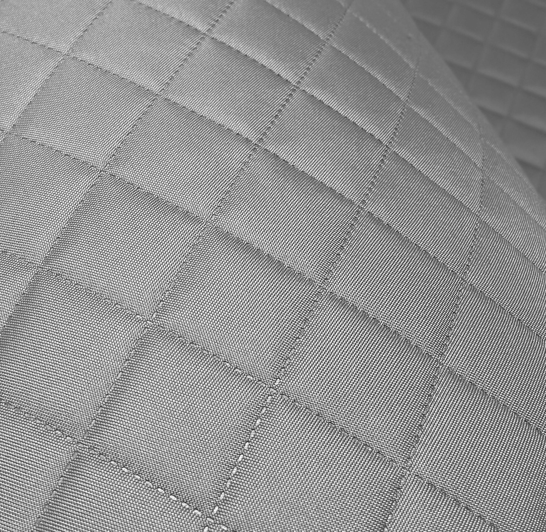 Szara Oxford Pikowana 5x5 Tkanina wodoodporna Wytrzymała Materiał obiciowy