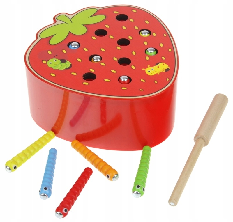 

Gra Drewniana Złap Robaczka Łowienie Magnes Wędka