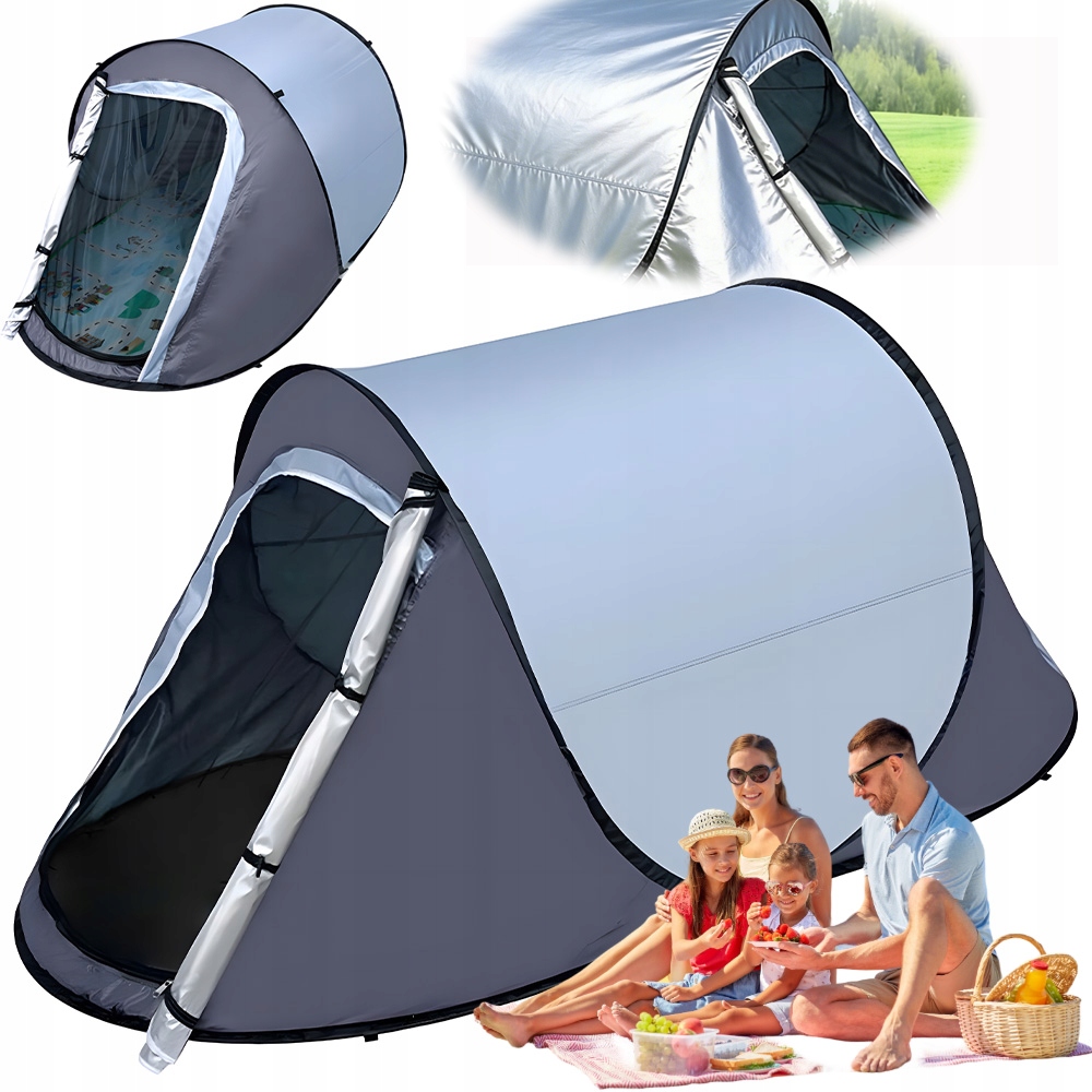 Stan Automatický Dvoudveřový S Ventilací Pro Kempování Na Pláži