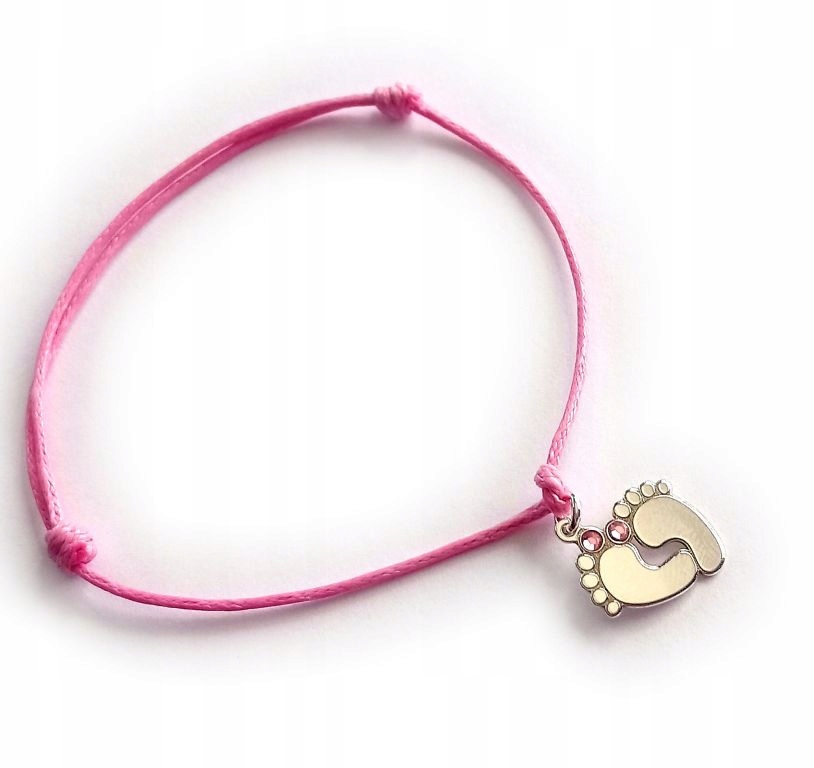 

Bransoletka stópki Swarovski Grawer Srebro 925