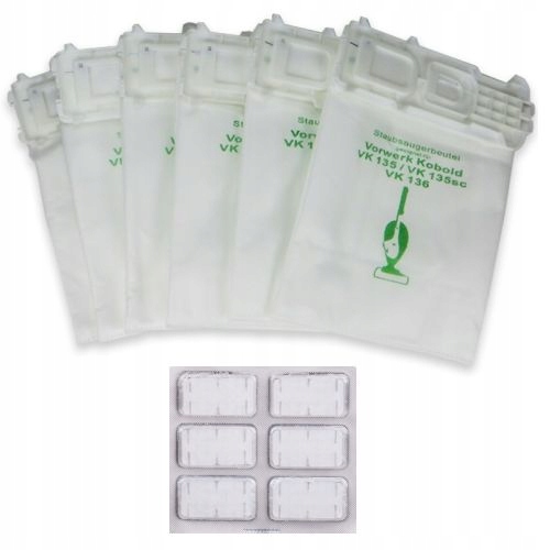 

6x Worki Zapach Vorwerk Kobold VK135 VK136 135 136