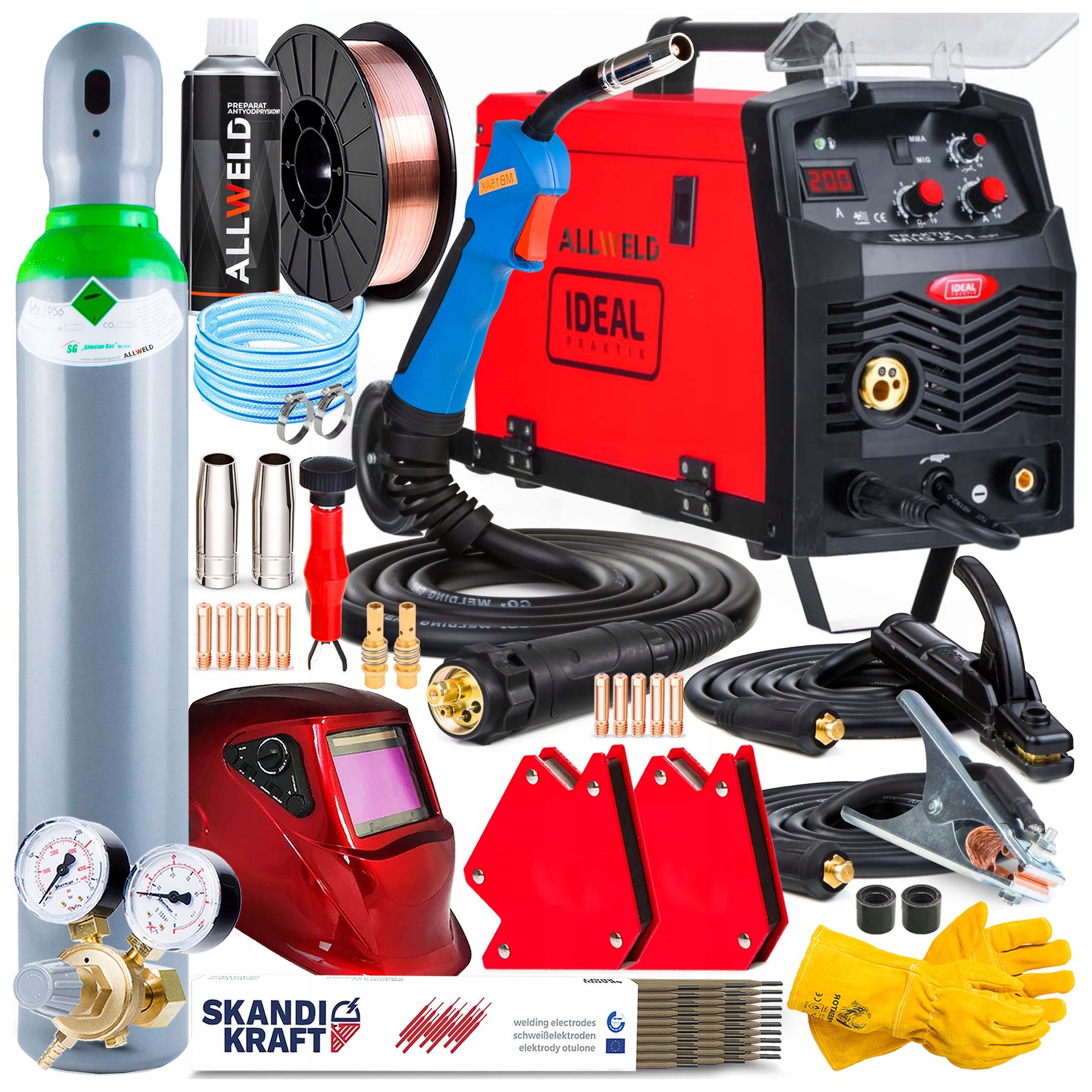 Invertorová Svářečka Inverter Ideal MIG211 Igbt Mma 230V 200A Tvrdé Pájení