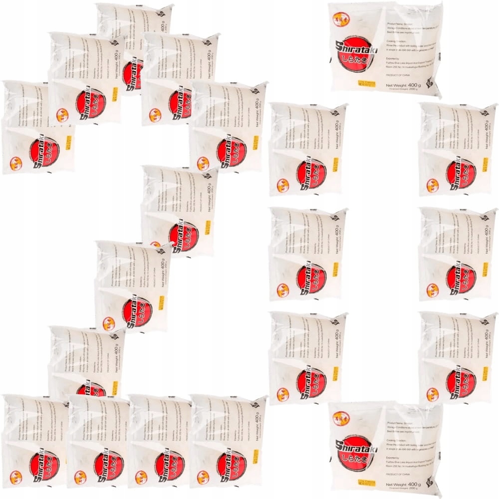 20 x Těstoviny Shirataki Konjac Angel Hair Zdravá Dieta Nudličky bez kalorií 400 g