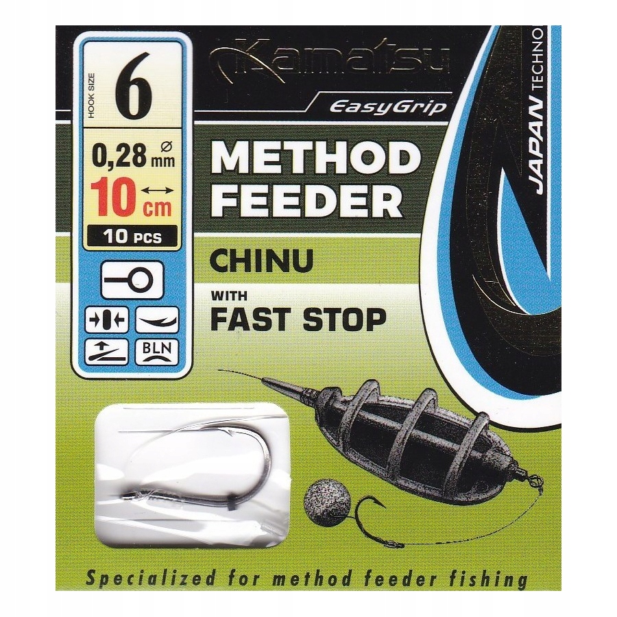 

Haczyki Kamatsu Method Feeder Chinu Stoper nr 6