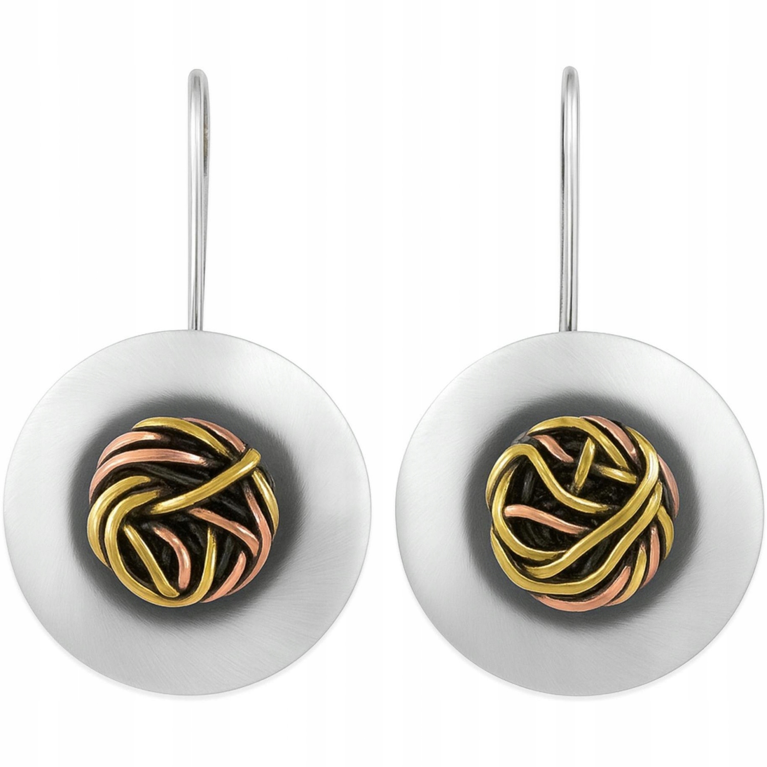 Dámské Náušnice Harf stříbro kolečko