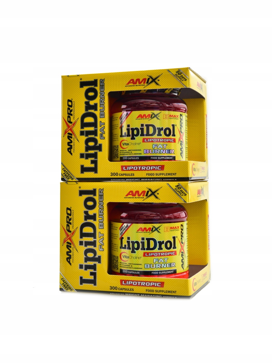 AmixPro Lipidrol fat burner plus 2 x 300 kapslí Duopack
